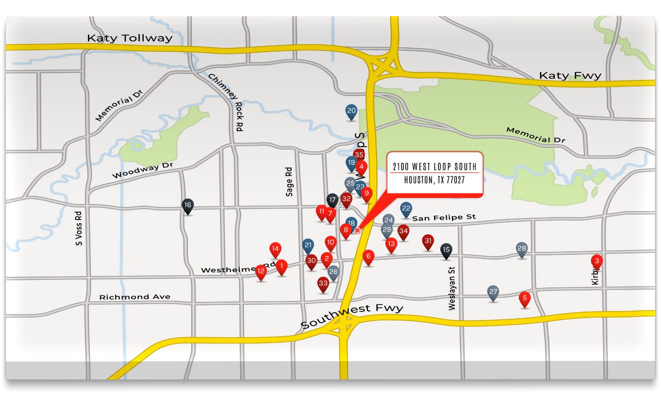 2100 West Loop South - Commercial Map